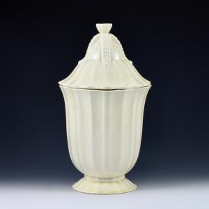 Gran jarrón acanalado con tapa forma Veneto - Gio Ponti, Richard-Ginori, circa 1927-1930